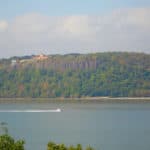 View of the Palisades looking across the Hudson