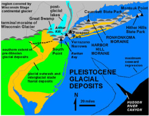 Plesitocene glacial deposits in New York City