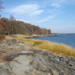 photo of schist outcrop, Pelham Bay